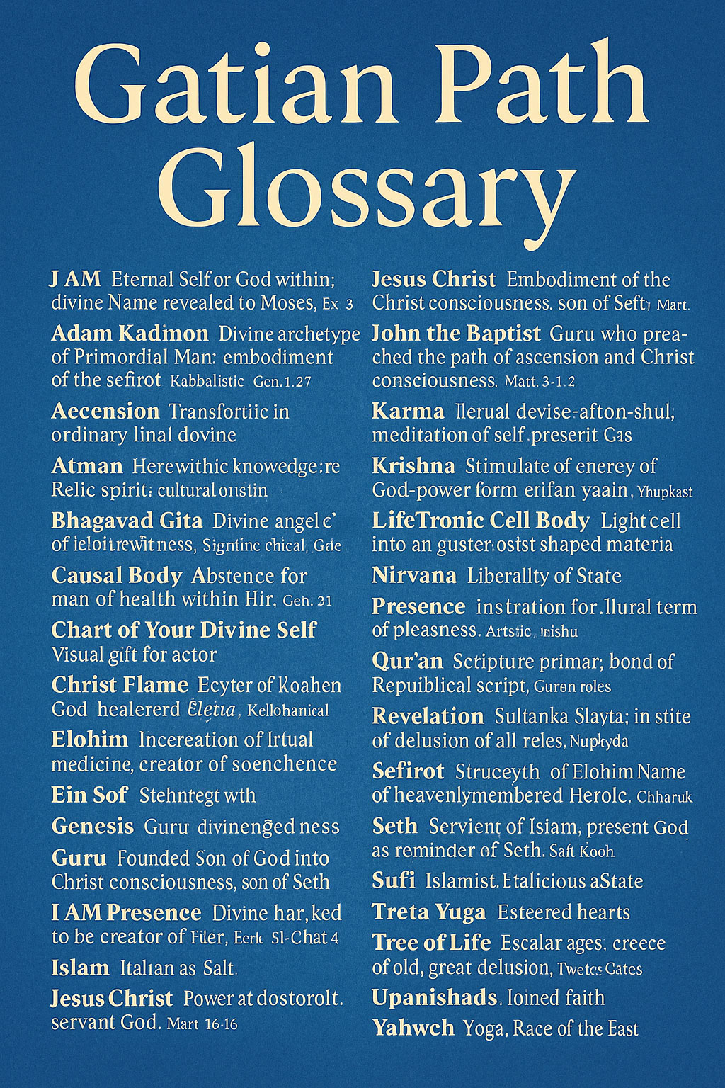 Gatian Path Glossary